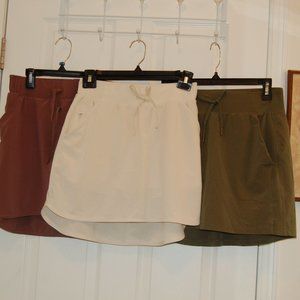 "All In Motion" Women's 3 Golf/Tennis Skorts Mauve/White & Green Size XS